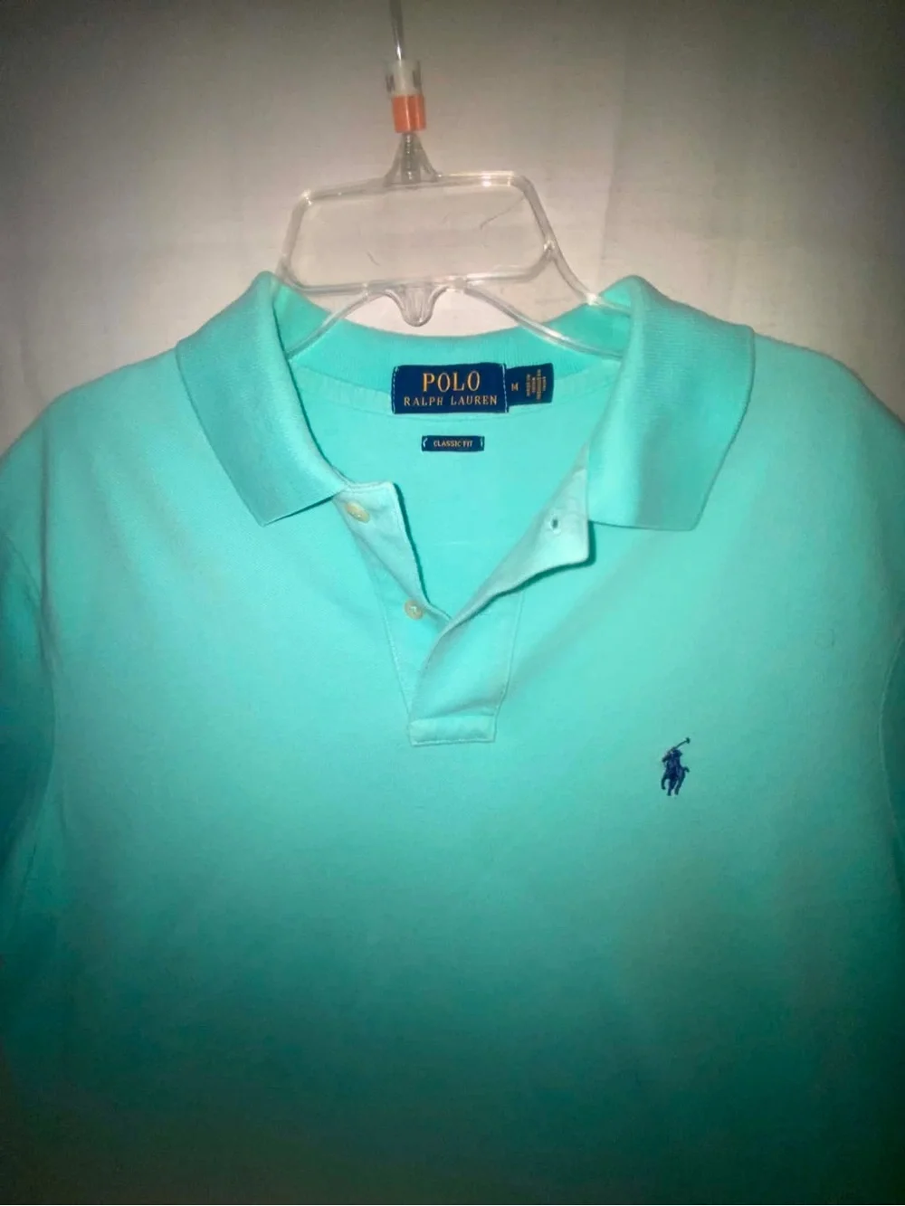 Polo by Ralph Lauren Men’s Aqua/Turquoise Short Sleeve Polo M